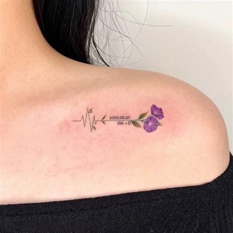 morning glory tattoo|small morning glory tattoo.